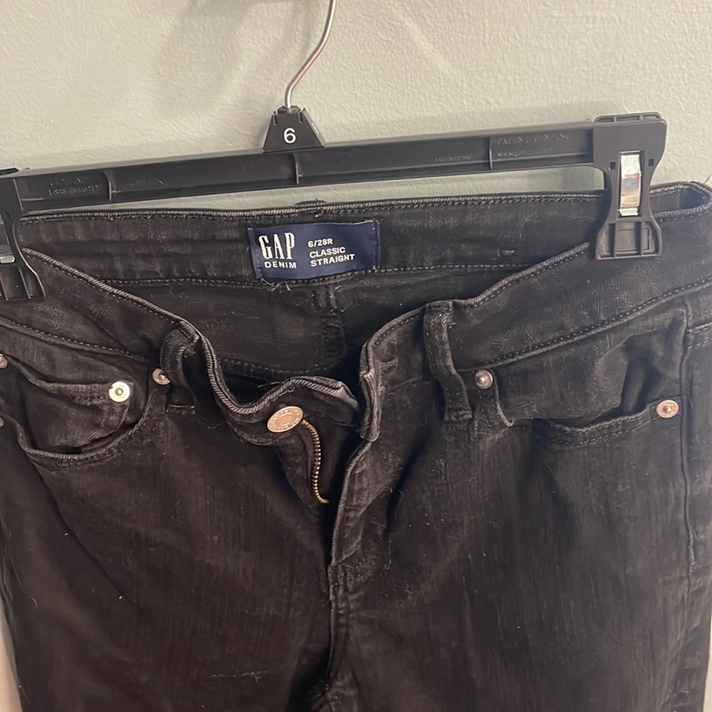 Gap straight black jeans